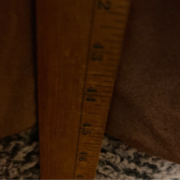 Women’s Tan Long soft Coat faux Suede Size 10 - Picture 10 of 10